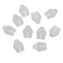 10pcs Spoon Fishing Lure Spinner Baits - Portable Sequin Spinner Jig Spoon Blade