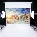 For Video Studio Decor Christmas Snow Tree Photography Background Cloth Backdrop