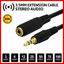 5ft/3.5mm Audio Aux Cable Male to Female Stereo Extension Headphone Braided Cord