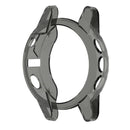 2pcs Black Transparent Silicone Smart Watch Screen Case for Garmin Fenix 5S