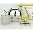 1L Modern Stainless Steel Teapot Coffee Tea Loose Leaf Infuser Filter Brew