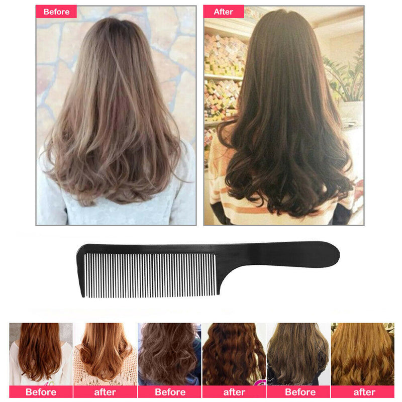 Curved Hair Clipping Cutting Arced Comb Flat Top Haircut Comb Brush (Black)