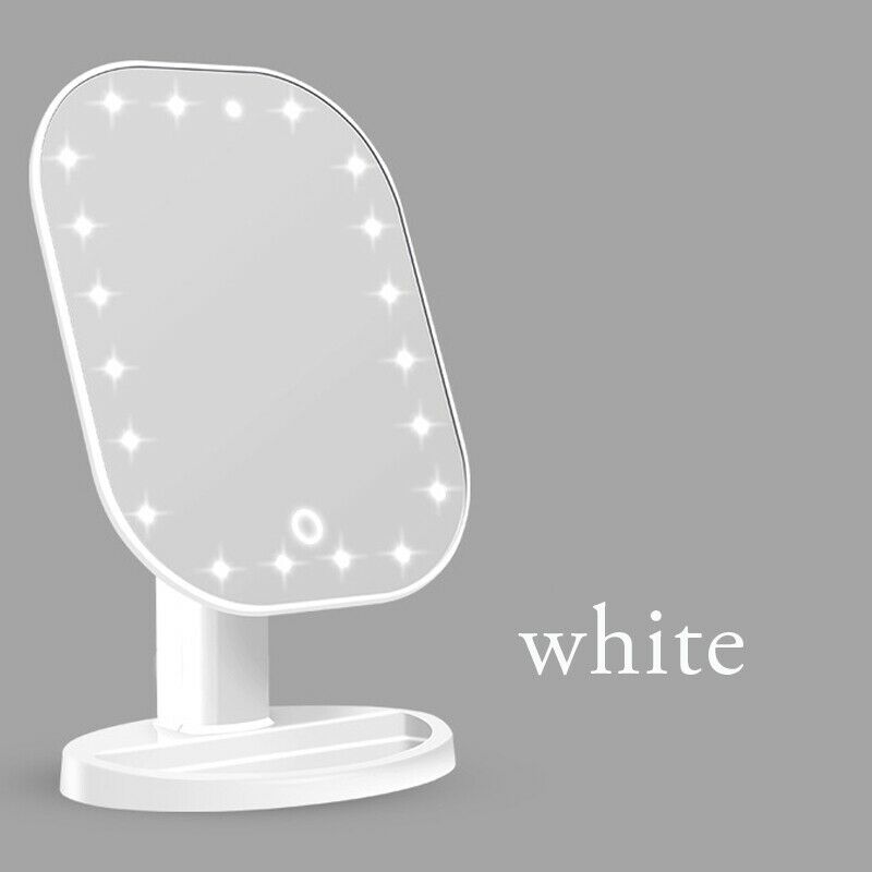 Touch Dimmer Led Mirror Press Screen Makeup Mirror Luxury Mirror with 20 Le V1Q4