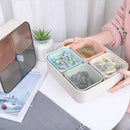 Home Snacks Box Organizer Storage Box Sub-Grid Candies Dishes Can Storage C P6C7