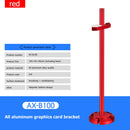 AX-B100 Aluminum Alloy Graphics Card Holder GPU Video Card Bracket (Red) A
