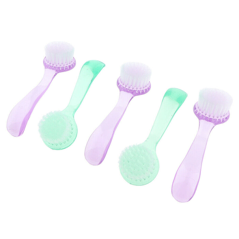 5Pcs Nail Art Dust Cleaning Brushes Manicure Pedicure Nails Washing Brush