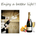 1X(Set Of 4 Stainless Steel Vacuum Sealed Wine Champagne And Sparkling Wine