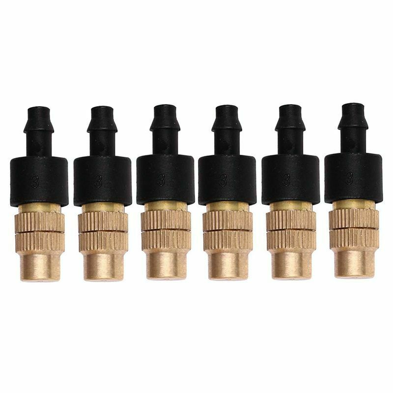 12 Set Copper Adjustable Spray Nozzle Spray Atomization Copper Capillary Ef