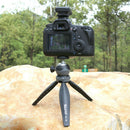 Mini Tripod with Removable Ball Head Table Top Stand for 1/4'' Screw Cameras