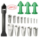 18Pcs caulking agent, caulking agent nozzle kit, sealant coating agent tool
