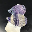 Hot Crystal Carved Rainbow Fluorite Hedgehog Natural Quartz Polish Healing Stone