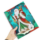 DIY Santa Claus Special Shaped Diamond Painting 50 Pages A4 Office Notebook