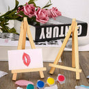 10Pcs Mini Wooden Artist Easel-e Wedding Table Stand Display Holder - 15 X  I7P7