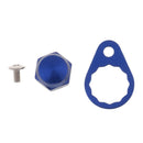 3pcs Anti-rust Fishing Reel Handle Locking Plate Screws M8 Nut - Left Hand