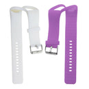 2Pack Silicon Wrist Band Replacement Strap for Polar A360 Watch Purple+White