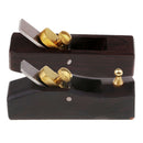 2pcs Wooden Flat Curved Sole Skiver Plane Safety Skife Cutter Convex Tools