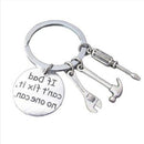 Mini Hand Tool Keychain Keyring For Dad Fathers Day Key Ring Chain Daddy Gift x1
