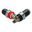 4x Rhodium Plated HIFI Speaker Amplifier Terminal Binding Post Socket Red& Black