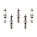 5x 1/4" and 3/8" Spigot Stud Male Tripod Screw Adapter for Flash Light Stand