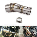 Motorcycle Exhaust Middle Pipe Stainless Steel Connecting Link Pipe For Minja3%!