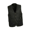 Mens Safari Vest Multi Pockets Fishing Hiking Photo Waistcoat XXXL Black