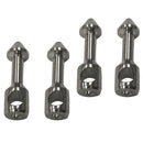 4 Stainless Steel Spear Band Wishbone Insert Fishing Spear Nail Barbed   Fork
