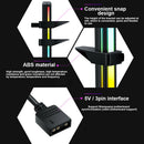 ABS Universal Graphics Card Holder Easy Install ARGB Segmented Design Flexible