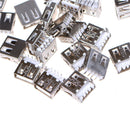 20pcs/lot USB 2.0 4Pin A Type Female Socket Connector G54 2 feet 90 degree ME