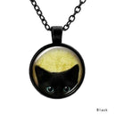 Painting Black Cat Necklace For Pets Lovers Cat Pendant New Jewelry With Ea M6W3