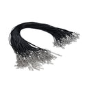 100pcs Wax Line Necklace Pendant Charms Cord Beads String Lobster Strap Ropeã€LJ