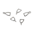 5 Pcs Earring Clasp Bails Dangle Charms Beads Pendant Pinch Clip Connectors