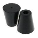 5 Pack 45x49mm Furniture Cabinet Round Rubber Case Feet Anti-Slip Circular