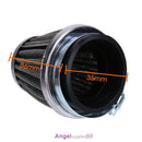 35mm 2 Layer Steel Net Filter Gauze Motorcycle Clamp-on Air Filter Cleaner