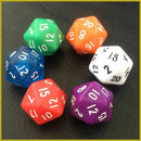 D20 Gaming Dice Twenty Sided Die RPG D&D Six Opaque Color Random New. Hot F J5G9
