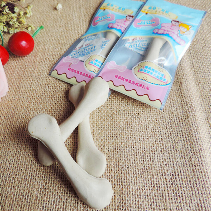 Single Milk Cow Molar Bones Pet Dog Snacks Cleaning Teeth Bones Dog Treat ME