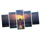 5Pcs Wall Painting Canvas Prints Modern Art Decoration Home DecorÃ¯Â¼Å’Plane