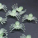50pcs 2x1.4cm Plastic Black Spider Halloween Decoration Festival Supplies F E3B3