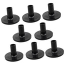 8pcs Long Cymbal Sleeves with Flange Base for Drum Set Percussion Instrument