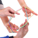 Kids rainbow Colour Fumble Finger Thread Rope String Game Developmental ToyJ Gw