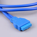 USB 3.0 20 pin to 2 port female adapter cables dual port USB 3.0 cabl Sâ„–[