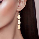Creative Shell Dangle Ear Hook Elegant Women Long Drop Earrings Jewelry
