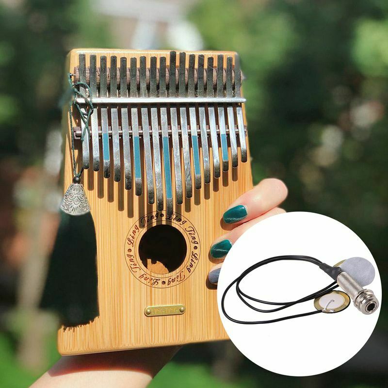 Piezo Contact Microphone 3 Transducer Pickups with end pin jack for Kalimba