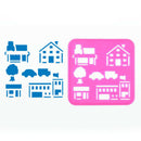 8x Hollow Out Painting Stencils Set for Notebook Diary Scrapbook Crafts