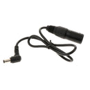 5.5x2.1mm DC Power Plug Male Right Angle to 4 Pins XLR Female Socket Adapter