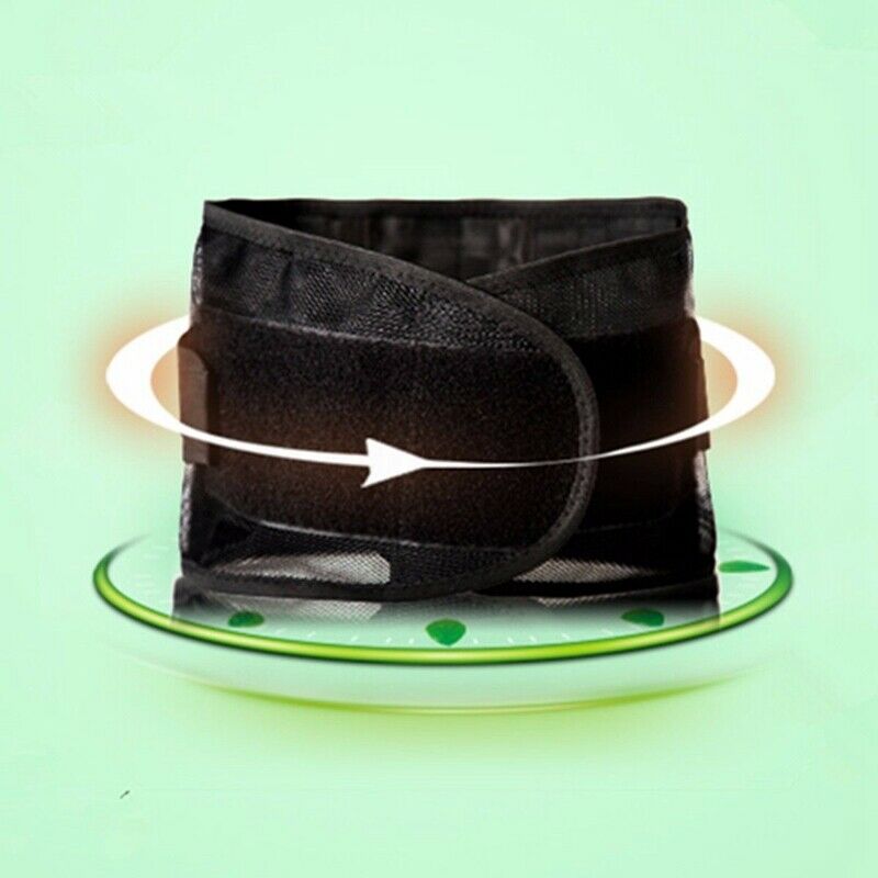 Adjustable Back Lumbar Brace Support Belt Shoulder Strap Suspenders Work J3K6