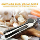 Kitchen Manual Garlic Press Mincer Stainless Steel Handheld Ginger Squeezer Tool