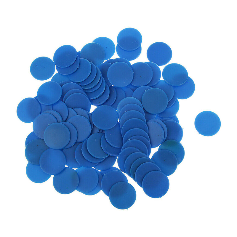 200PCS 18mm Plastic Counters Board Game Tiddly winks Teaching Aid Blue Green