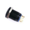 12mm Waterproof Flat Top Blue LED Metal Monmentary Push Button Switch