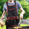 Utility Work Apron with 16 Pockets Tool Apron Cross-Back Straps Adjustable  S3A5