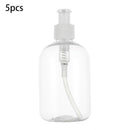 5Pcs Liquid Soap Lotion Dispenser Refillable Empty Bottles Plastic Jars 300ml #